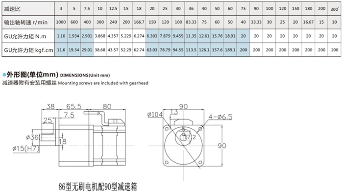 無刷電機齒輪減速箱 (4)