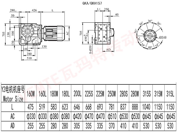 KA KH157減速機