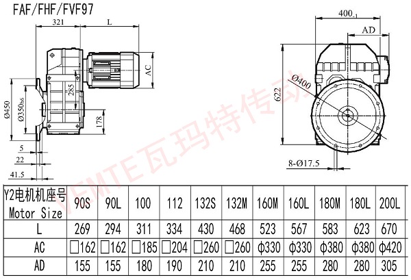 FAF FHF FVF97減速機圖紙